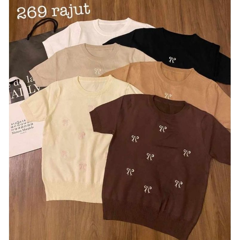 blouse rajut import / baju kaos rajut