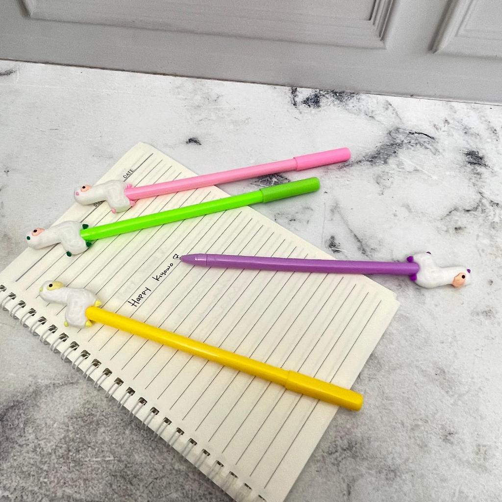 

PULPEN GEL ILAMA PUTIH pena lucu tinta hitam bisa COD pen imut keren pulpen unik atk kebutuhan anak sekolah termurah import