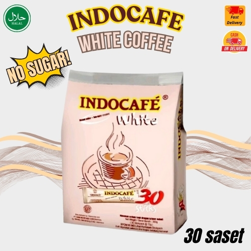 

Kopi Indocafe White Coffee Tanpa Gula 30 Saset