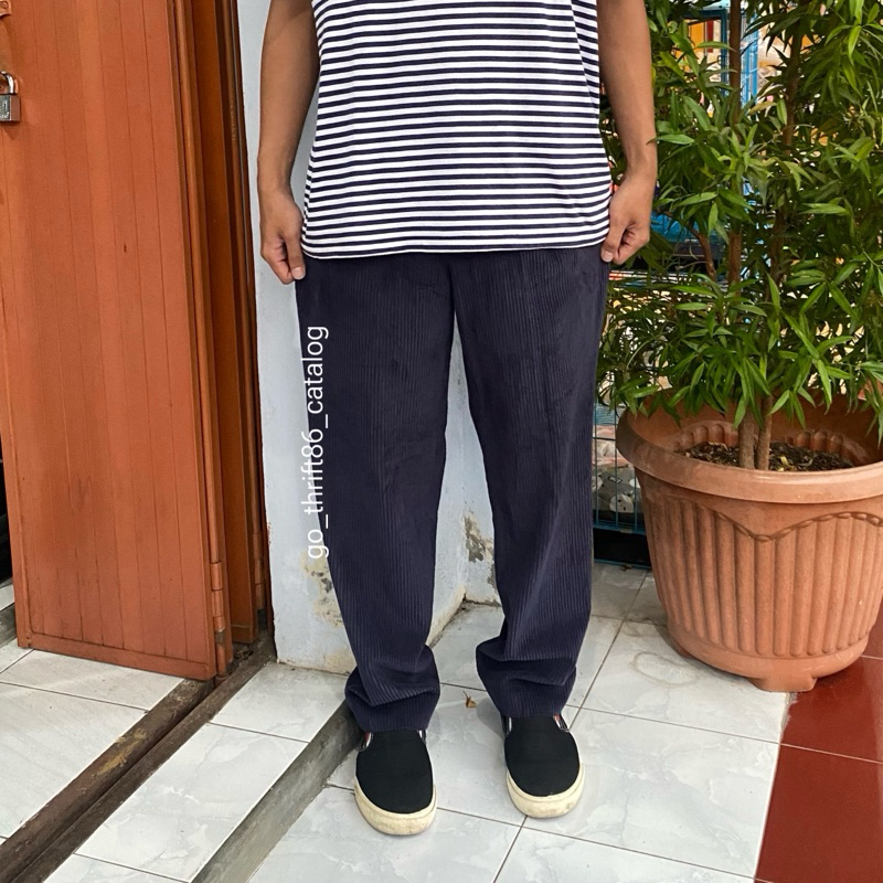 THRIFT CELANA PANJANG CORDUROY SECOND BRAND C24