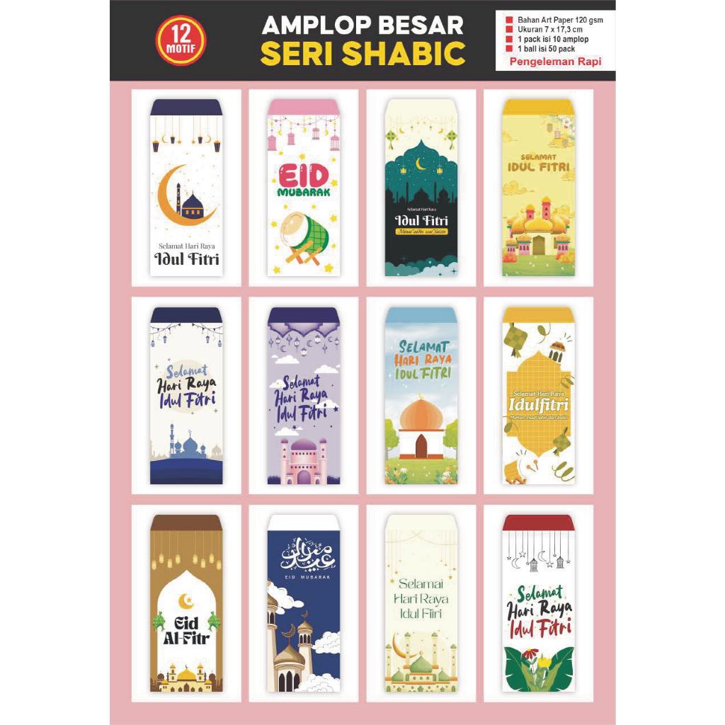 

Amplop Lebaran Panjang Shaby Bahan Tebal Premium Shabic Ada Tempat Nama l Bebas Pilih Motif Lucu - Isi 10 Pc