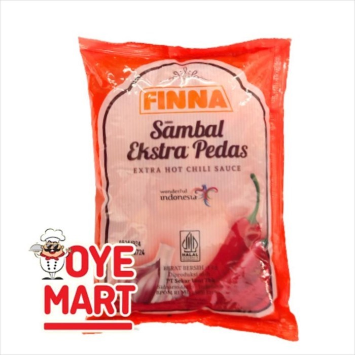 

FINNA SAMBAL EXTRA PEDAS 1KG/EXTRA HOT/CHILI SAUCE/SAUS SAMBAL