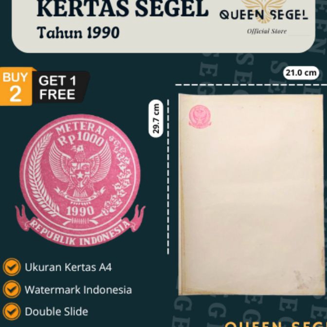 

KI3 Bisa COD Kes Segel Tahun 199 Double Slide Asli Orinal