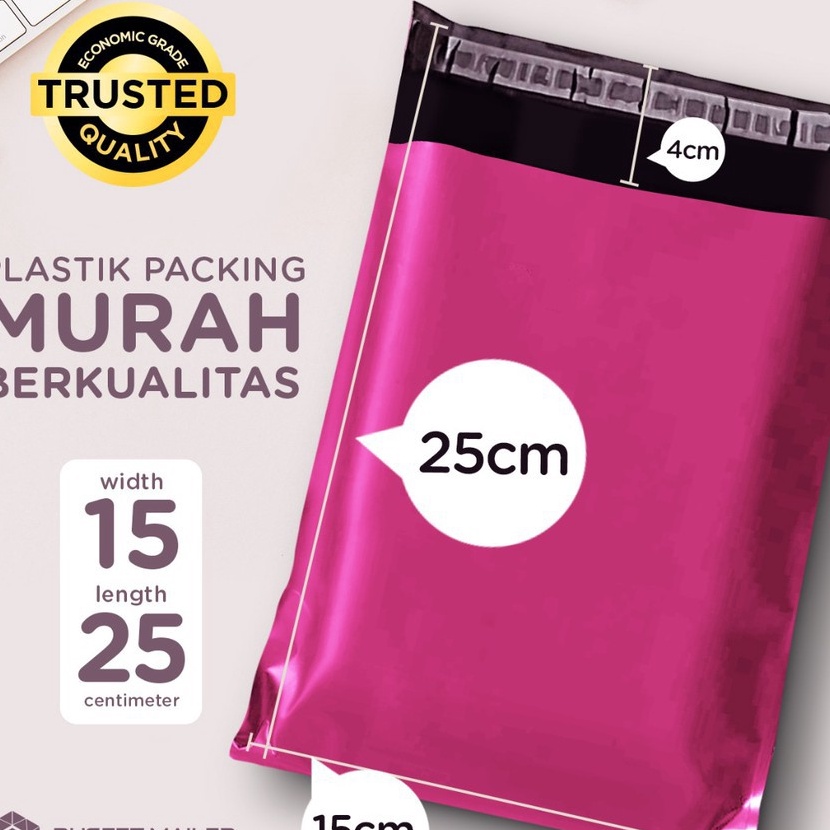 

KP8 Polymailer Ekonomis Pink Plastik Packing Isi 1 Lembar Dijamin