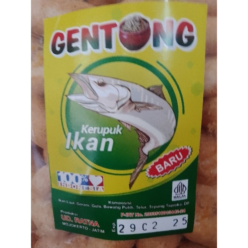 

KRUPUK IKAN TENGIRI GENTONG ASLI MOJOKERTO FREE BUBLEWRAP
