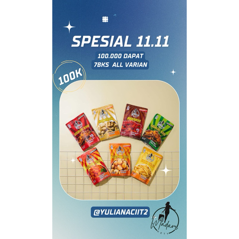

Keripik sale 11.11