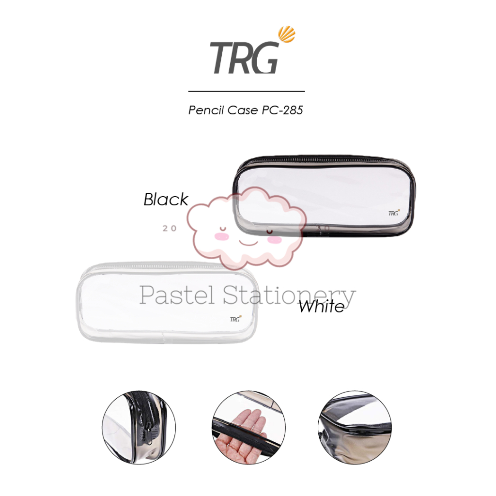

TRG Plastic Pouch PVC Zipper Pencil Case PC-285 - Tempat Kotak Pensil Tahan Air Alat Tulis Transparan TRG