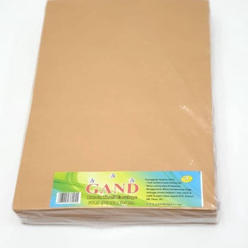 

Terbatas GAND Amplop coklat folio Amplop coklat F4