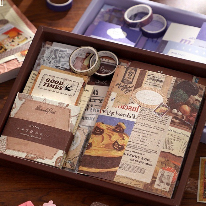 

Langka 155pcsJournal Kit Set Gift Box Set Agenda Notebook lucudiary lucu Buku Tulis Catatan Karak