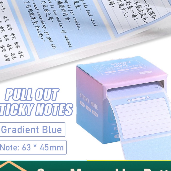 

Price 256PCS Sticky Sticker Memo Roll Pull Out Sticky Note Lucu Stiker Memo Kes Memo Alat Tulis Untuk Kantor Sekolah Decor Jurnal