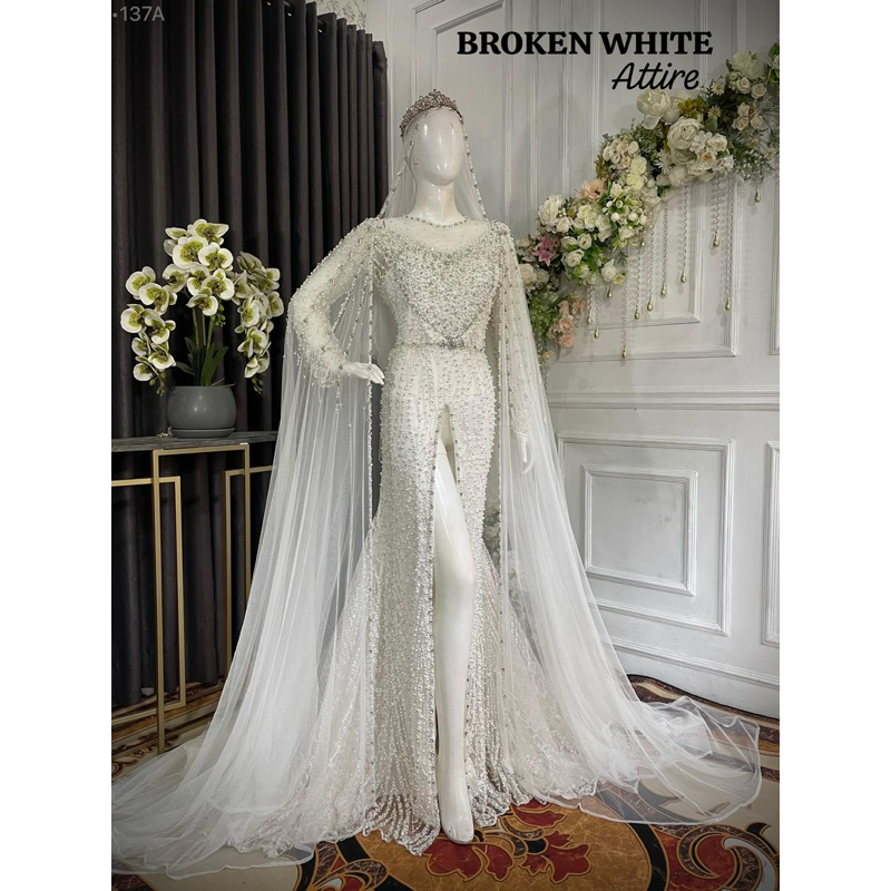 Kebaya Pengantin Putih
