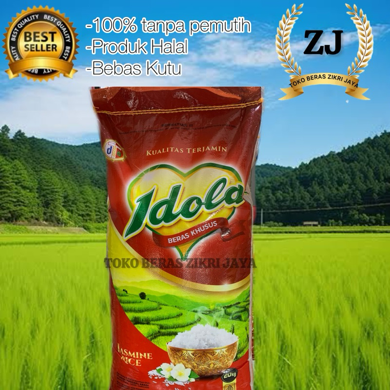 

beras cap idola super premium 10kg 20kg termurah