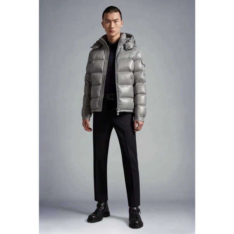 Moncler maya down jacket in grey