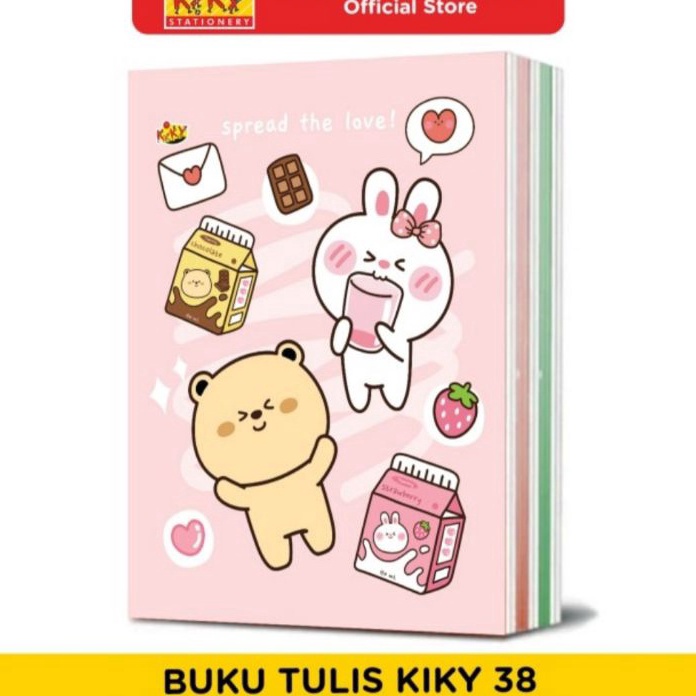 

Terjangkau Buku Tulis Kiky 38L1 Buku GARIS BERWARNA