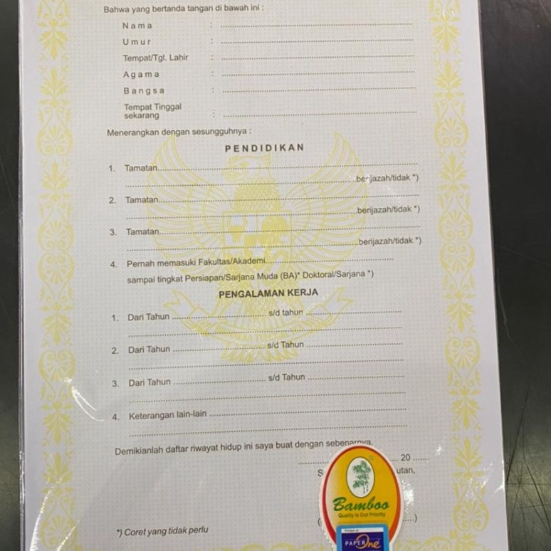 

Bonuskan DAFTAR RIWAYAT HIDUP