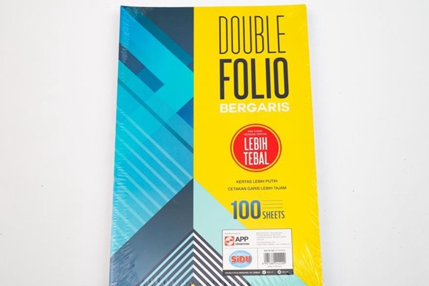 

KI3 KesDouble Folio Bergaris Sidu 1 Sheets SINAR DUNIA