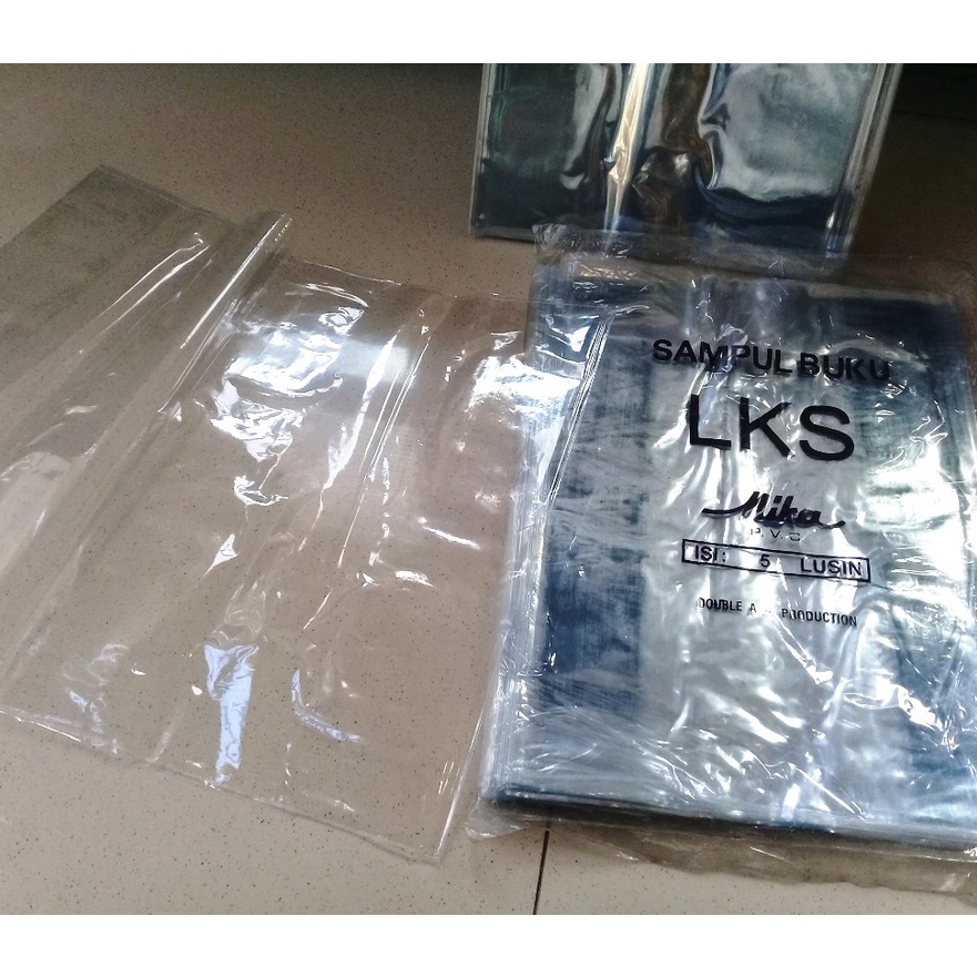 

KP8 Sampul Buku 29x25cm Plastik Mika PVC Tebal 12 pcs LKS