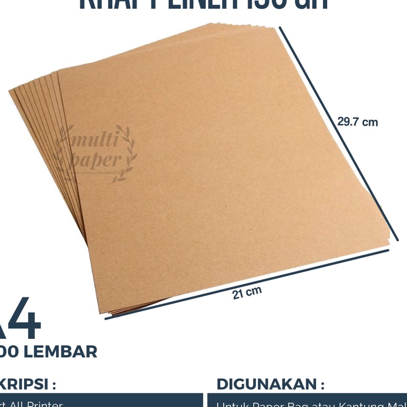 

HJ6 Kes Kraft A4 r 15 gsm isi 1 lembar Kes Kraft r A4 15 gsm