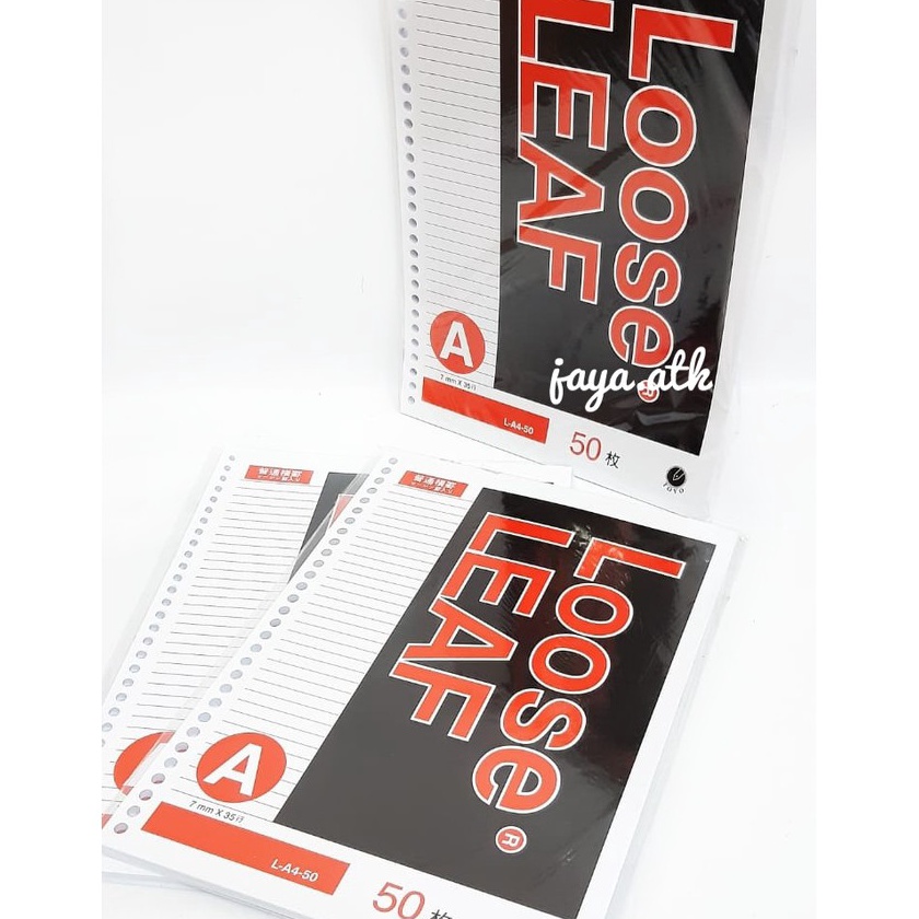 

KP8 KES ISI BINDER NOTE LOOSE LEAF A4 GARIS 5 LEMBAR LOOSE LEAF A4 3 RING LUBANG 5 GARIS