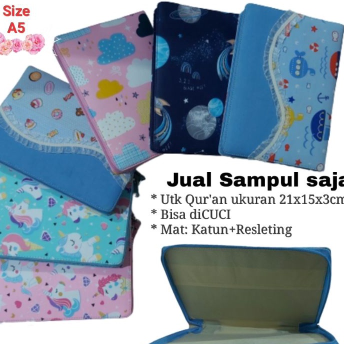 

FG2 Sampul Saja A5 Sarung Al Quran Resleting Cover AlQuran Anak Cantik Lucu Kado Hadiah Sampul Quran