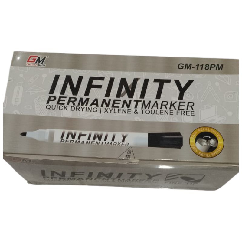 

Spidol permanen GM infinity 1 pak isi 12 pcs