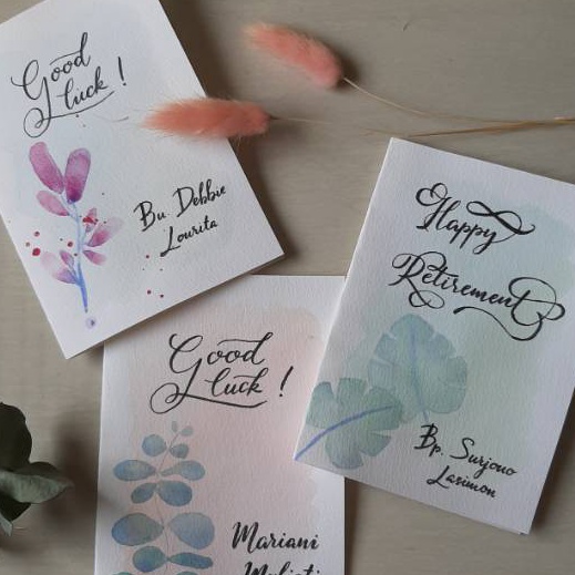 

KP8 Kartu Ucapan Handmade Watercolor Lettering