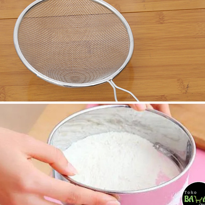 KI3 Ayakan Tepung  Saringan Ayakan Tepung  Saringan Tepung Gagang  Ayakan Tepung Stainless Steel Mul