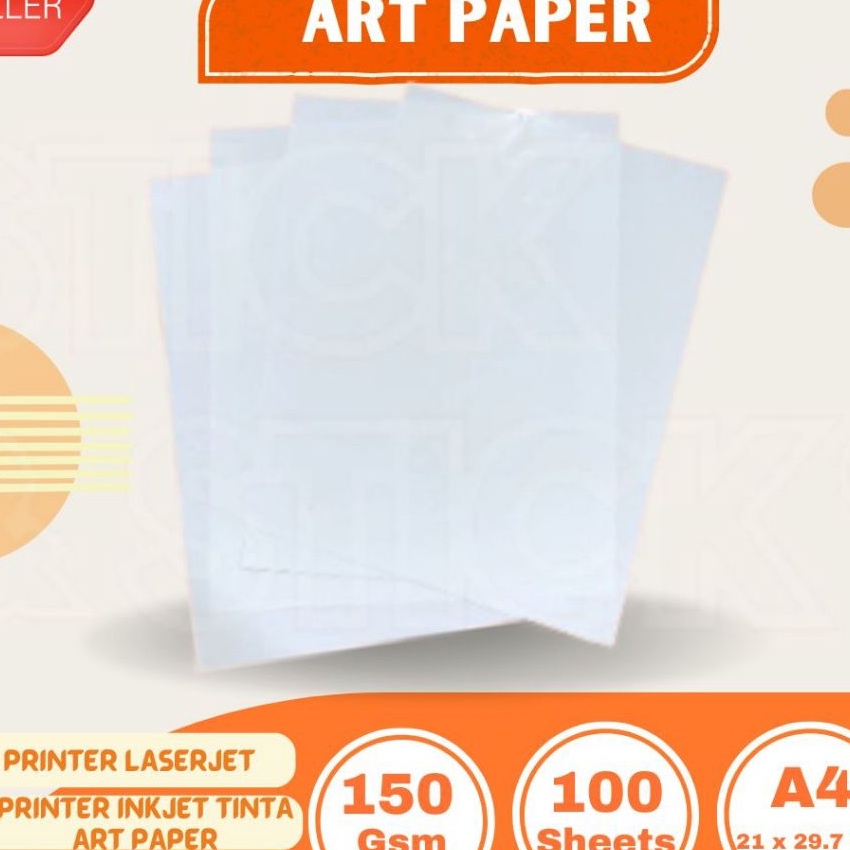 

FG2 Art Paper 15 gsm A4 isi 1 Lbr Kes Brosur Glossy