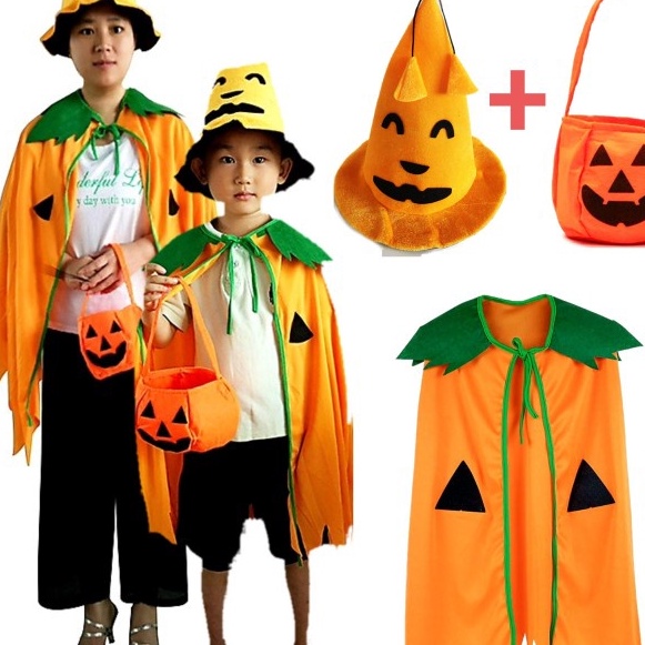 

Terkini Kostum Jubah Labu Anak Dewasa Pumpkin Dress Mantel Costume Party