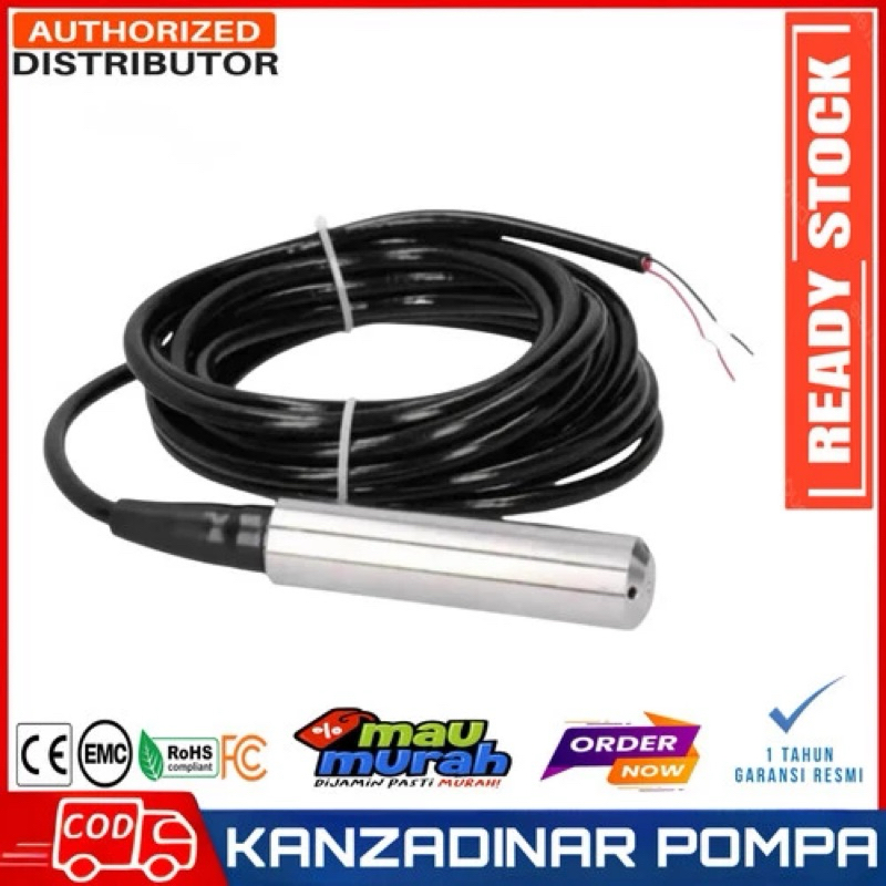 Submersible Water Level Transmitter Level Transducer Sensor 6m Cable