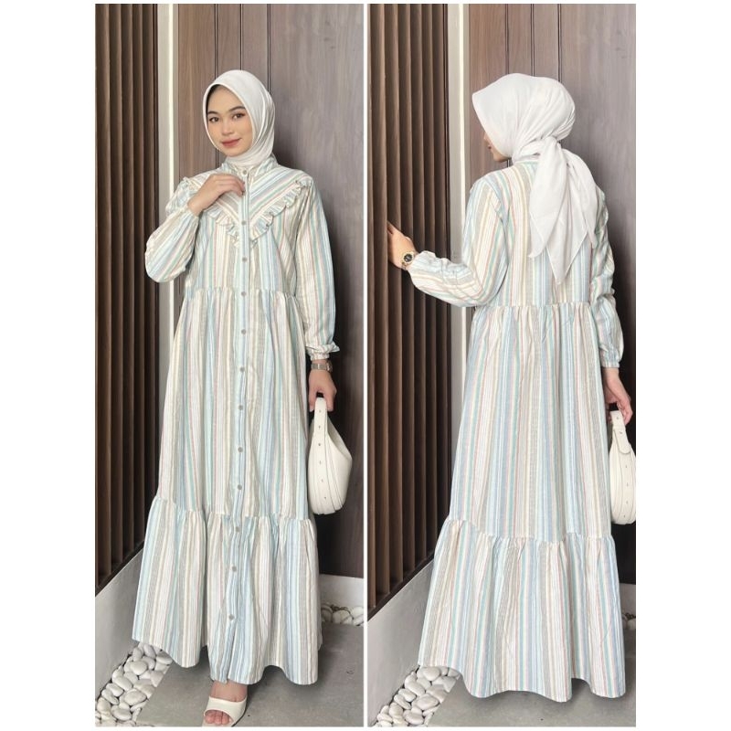 (COD) Ready dress Athayaa cotton triset || dress songket || Athayaa_daily || Athayaa terbaru || atha