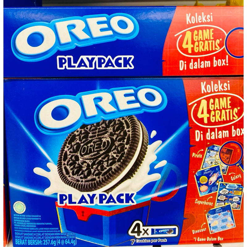 

OREO PLAYPACK VANILA CHOCO 4x64gram