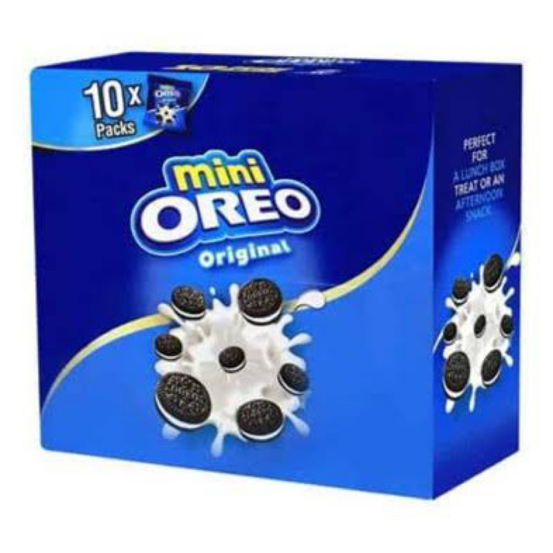 

OREO MINI ORIGINAL | OREO MINI COKLAT [1 BOX ISI 10 PACK @ 20,4 G] | MINI OREO ORIGINAL COKELAT
