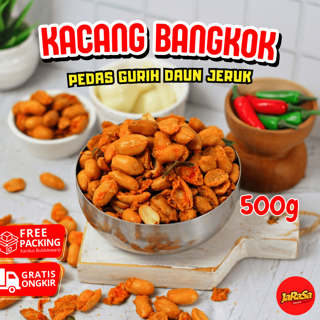 

KACANG BANGKOK THAILAND 500 GRAM CEMILAN SNACK