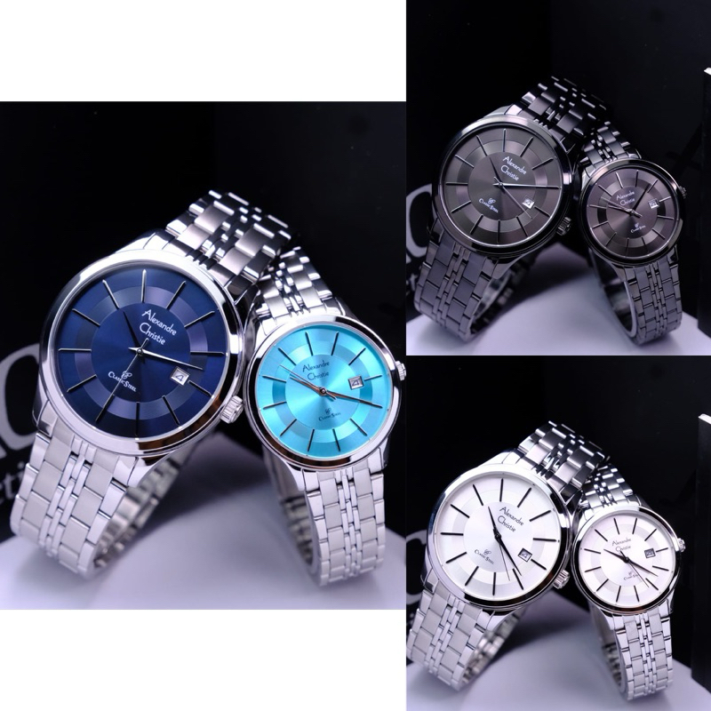 GRATIS BATERAI JAM TANGAN COUPLE ALEXANDRE CHRISTIE AC8348 / AC 8348 STAINLESS ORIGINAL