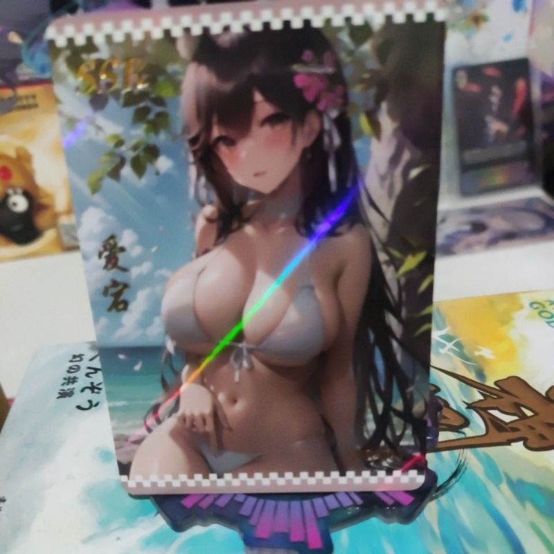 atago azur lane girl's party waifu card tcg ccg