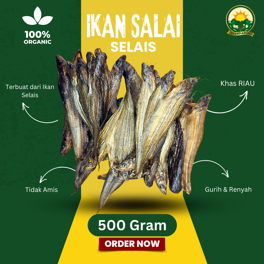 

Ikan Kering Ikan Salai Pekanbaru 500 Gram Ikan Asap Selais Salai Khas Pekanbaru RIau