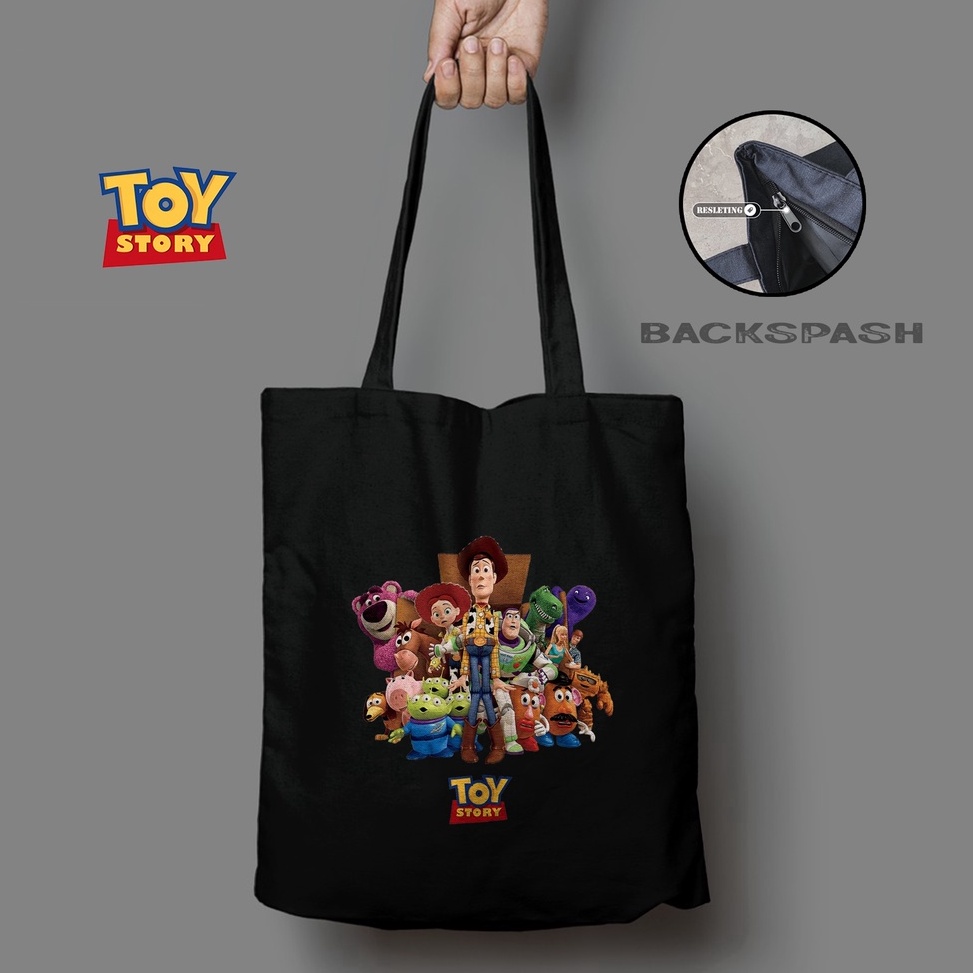 Totebag Toy Story Woody Buzz  Totebag Tas Wanita Gambar Toy Story THD