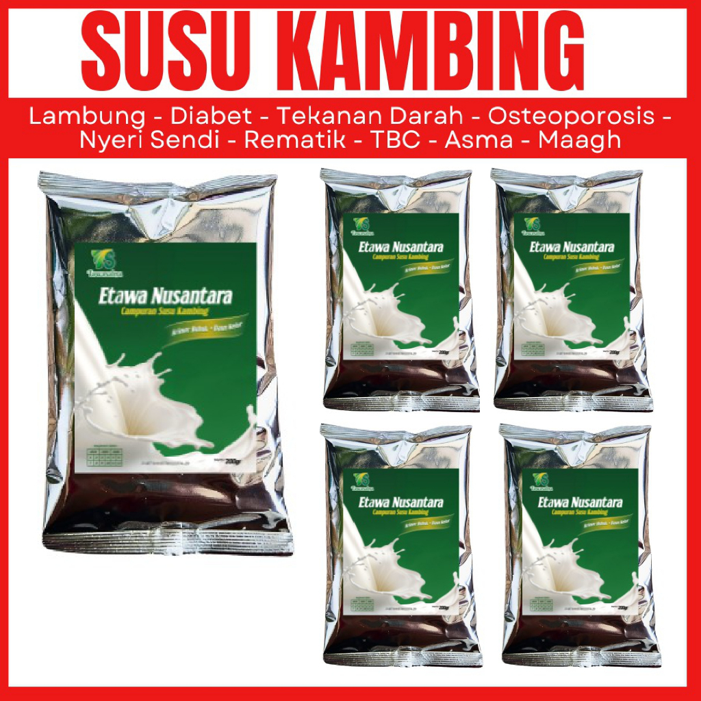 

Susu Kambing Ruqyah extra daun kelor, Bidara dan ettawa 200 gram Bukan Susu Kambing Etawaku Platinum