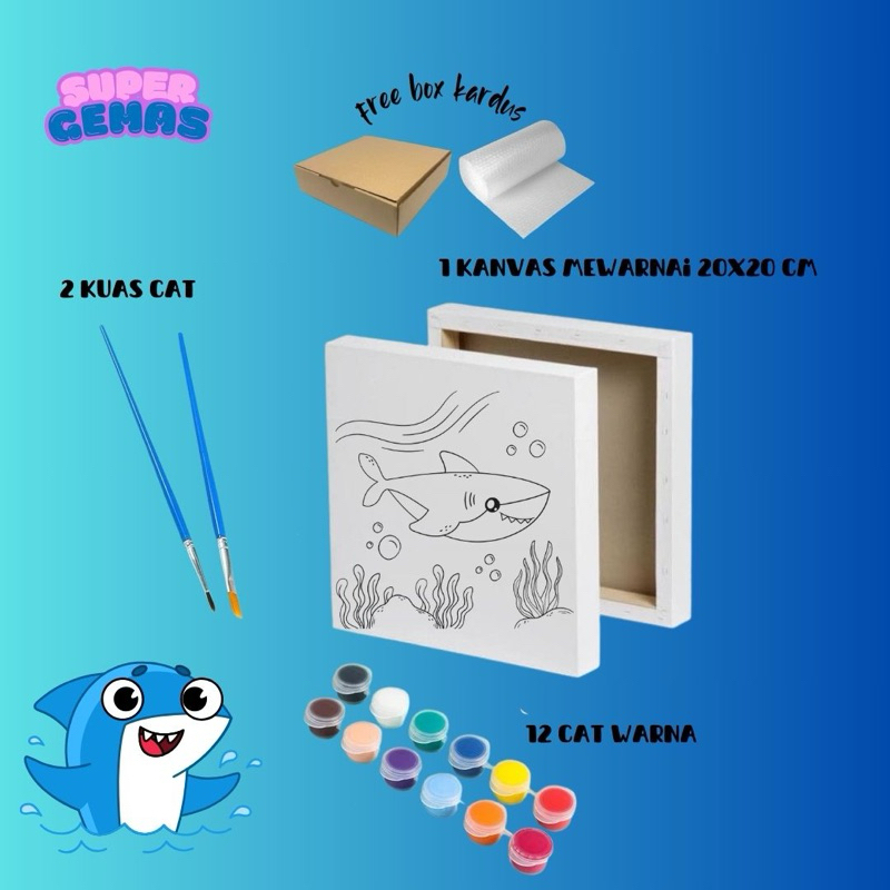 

Canvas Painting Ruby (Shark)