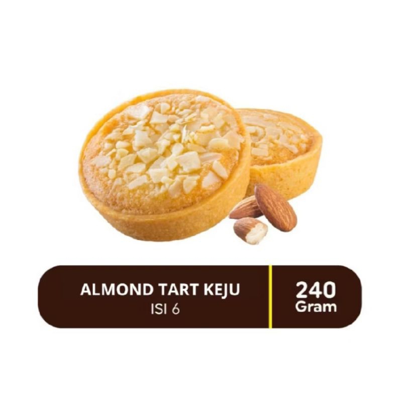 

Almond Tart Keju Isi 6 Pcs