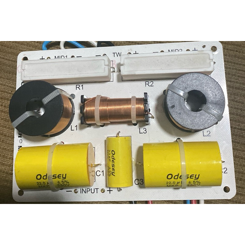 crosover pasif 2 way audio seven