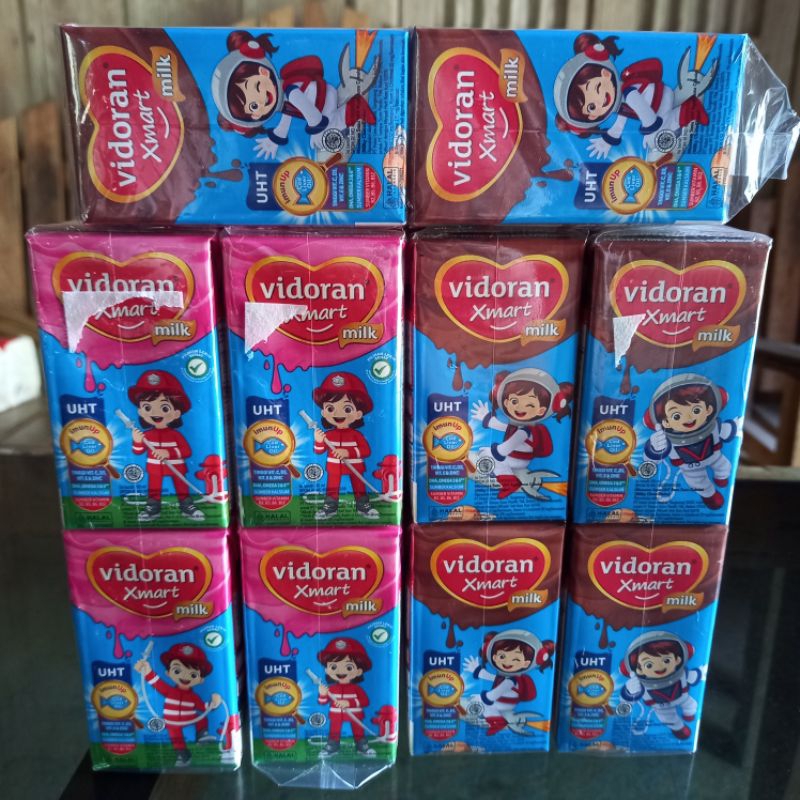 

[PAKET 6] SUSU VIDORAN XMART / SUSU KOTAK UHT / SUSU KOTAK VIDORAN XMART KEMASAN 110ml