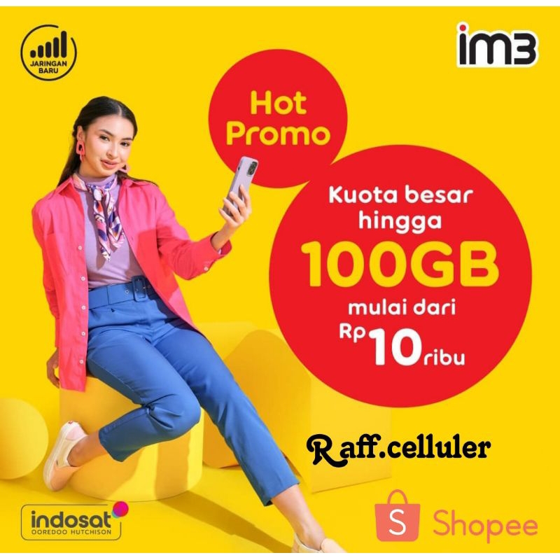 SALE KUOTA INDOSAT 100GB 30HARI PROMO 150GB 125GB 40GB