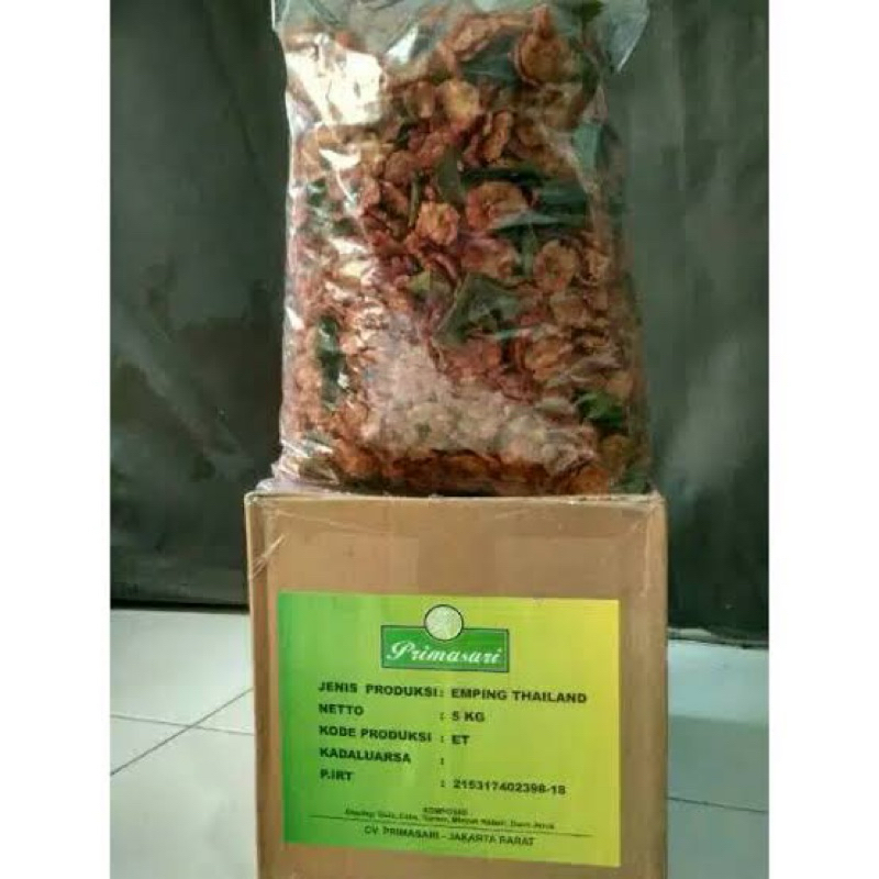 

EMPING THAILAND PEDAS MANIS PRIMASARI 1 DUS (5 KG) EMPING MANIS DAUN JERUK