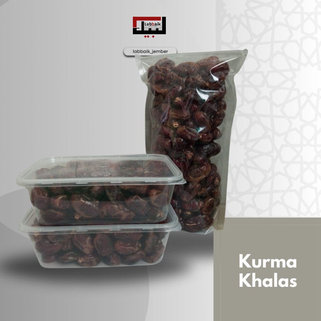 

Kurma Khalas Al-Saad kemasan 500gr dan 1 gr untuk Oleh Oleh Haji dan Umroh