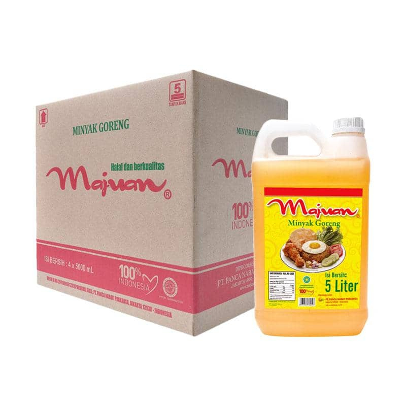 

Minyak Goreng Majuan 5 liter isi 4 jerigen perdus