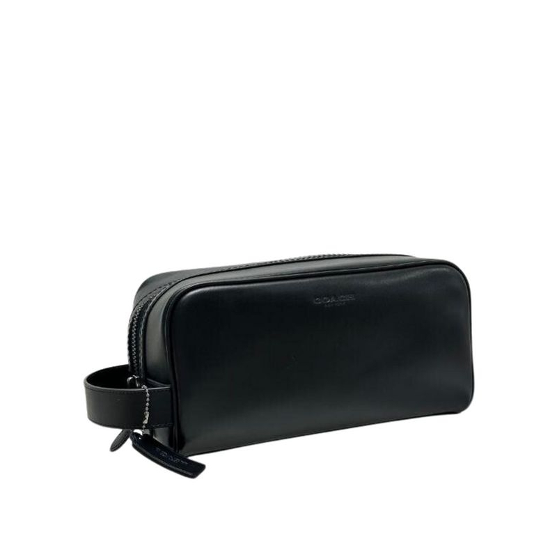 CLUTCH COC/POUCH/COACH LARGE TRAVEL KIT BLACK GARANSI ORIGINAL AUTHENTIC 100%