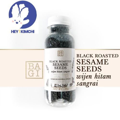 

Wijen Hitam Sangrai PREMIUM - Black Roasted Sesame Seed - BAGI - Toasted Sesame Seeds
