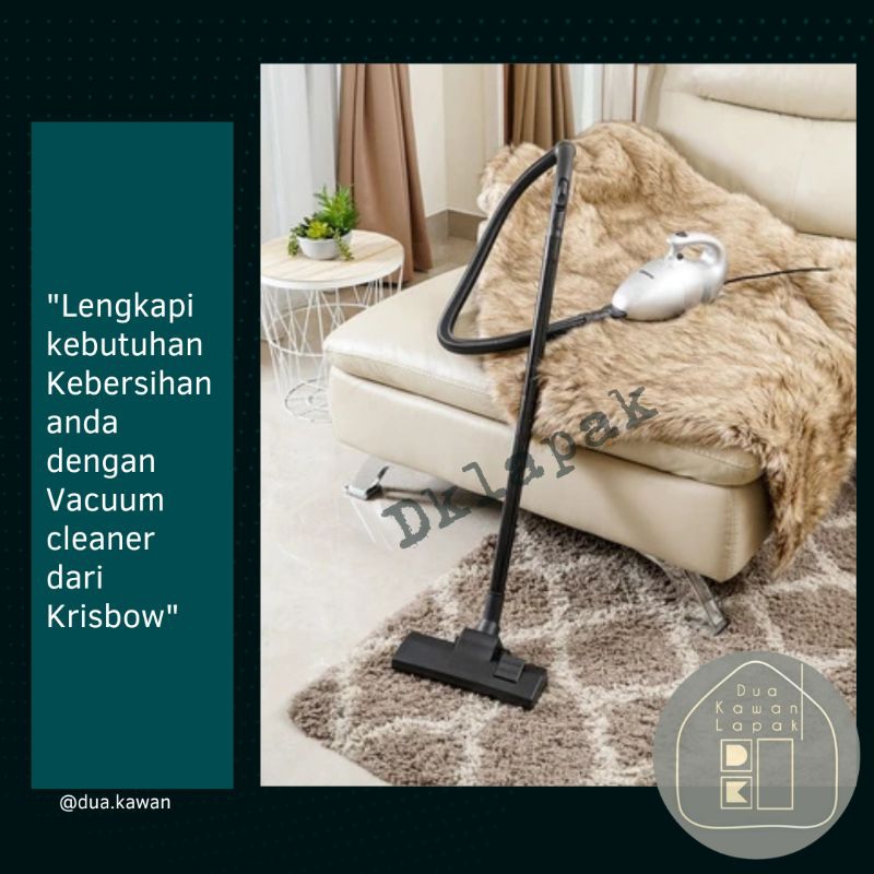 Krisbow Vacuum Cleaner Dry Turbo Tiger 600 Watt